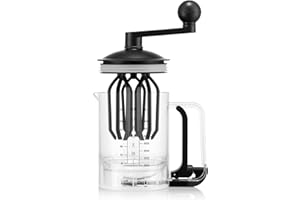 Bodum Pancake Mélangeur et Distributeur de Pâte à Crêpes BISTRO Noir – Mesure Intégrée – Versement Facile, Durable – Plastique sans BPA – Compatible Lave-Vaisselle