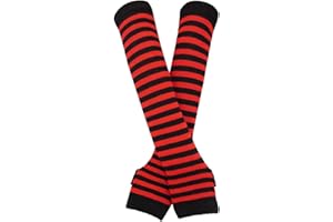 Bienvenu Guantes largos sin dedos punk gótico rock