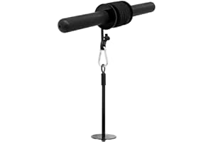 Yes4All Wrist and Forearm Blaster - Wrist Roller & Forearm Roller for Training, Workout - Strength Training Grip Strengtheners - Fit 2.5 cm Standard & 5.1 cm Olympic Weight Plates