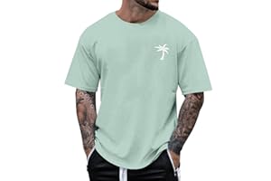 Sunnyuk Maglietta Uomo - Manica Corta Estiva Ampia Comoda Basic Elegante Trendy per Fitness - Design Moderno, Taglia Generosa, Materiale Breathable