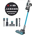 JASHEN V18 Aspirapolvere senza fili con sensore di polvere, senza sacco, potente 22.000 Pa, fino a 40 minuti, filtro HEPA 13,