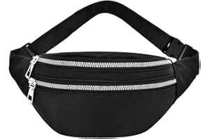 above zero Marsupio Uomo Donna, Marsupio Sportivo, Marsupio moda di base con 2 Tasche, Regolabile Marsupio Outdoor Impermeabile Marsupio per Corsa, Allenamento all'aperto, Escursionismo, Nero