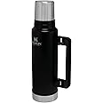 Stanley Classic Legendary Thermal Flask 1.4L - Keeps Hot Or Cold For 40 Hours - BPA-Free Insulated Bottle - Stainless Steel Coffee Flask - Leakproof - Dishwasher Safe - Matte Black