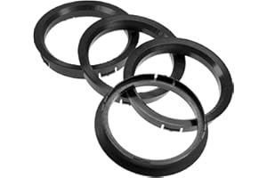 RKC 4 X Anelli di centraggio 76,0 X 66,6 mm Nero Cerchi Anelli Made in Germany