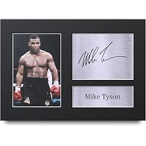 HWC Trading Mike Tyson Gift Signed A4 Printed Autograph Boxing