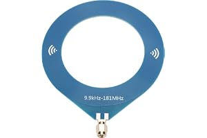 Vikye Loop Antenna with SMA Connector, 9.9kHz-181MHz Wide Frequency Range Portable Receiving Antenna for Outdoor Camping, Hiking and Radio Reception (Internal Thread Inner Needle)