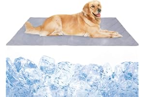 BePetMia Mata chłodząca dla psów i kotów, mata chłodząca dla zwierząt domowych, 110 x 80 cm, mata chłodząca, nadaje się do prania, na lato, kot, psa, koc chłodzący, idealna do domu i w podróży