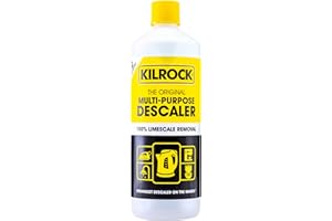 Kilrock Mega-K Multi-Purpose Descaler 1 Litre (12 Doses) - Limescale Descaling for Kettles, Shower Heads & Coffee Machines - Biodegradable and Phosphate Free