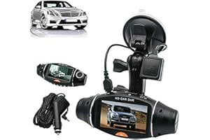 MACHSWON Dash Cam, 1080P HD Car Camera Video DVR Camcorder, Front and Rear Camera with Night Vision, 140° Wide-Angle, G-sensor, GPS, Support SD Card