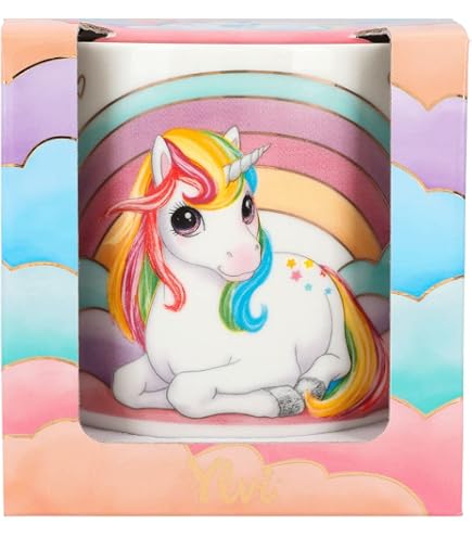 Out Of The Blue Tazza Unicorno Con Scomparto Per Biscotti – Ceramica, Capacità 400 Ml – Idea Regalo Divertente - 2