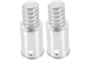 GANAZONO 2 Pièces Adaptateur De Poteau De Vadrouille Pivotant Connecteur Embouts De Manche Pour Poteaux En Bois Manche à Balai Extrémité Réparation Filetée Métal Ménage Acier Inoxydable