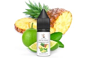 POPY TRADE - Mix & Enjoy - Pineapple Lime - Overdosed Aroma 10ml in hochwertiger Tropfer-Flasche, einfaches mischen. Für Vernebler, Nebelmaschinen, Diffusor, Lebensmittel, Getränke uvm.