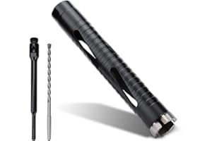 MOXPIFY 32mm x 170mm Long Diamond Core Drill Bit Set with 240mm SDS Plus Shank. To Be Used In Concrete Masonry Brick Block Stone Granite.