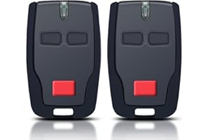 QIQIAZI 2 Pack Garage Remote for BFT MITTO B2, 433.92MHZ Electric Gate Fob, 2 Channels Garage Door Remote Fit for Rolling BFT Mitto 2, Kleio, Ghibli, TRC 2, Kleio, Ghibli,TR
