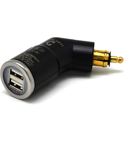 12V-24V 4.2A Voltmètre Rouge Moto Double Chargeur USB Socket Pour BMW Moto - Noir Uniquement Aux Raccords Ue 85436147