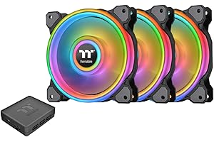 Thermaltake Riing Quad 120 mm, 16,8 miliona kolorów RGB (Alexa, Razer Chroma), włączone oprogramowanie, 4 pierścienie świetlne, 54 adresowalne diody LED, 9 ostrzy, hydrauliczne łożysko/wentylator