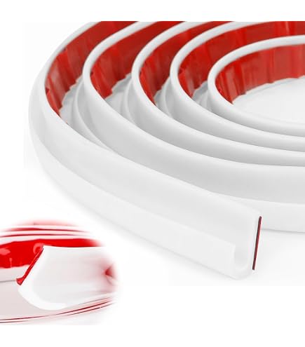 Gouttière Autocollante En J - 5m - Pour Camping-car, Voiture, Porte - Silicone étanche Et Anti-bruit