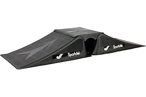 SELLTEX Doppelrampe (2 Rampen + 1 Mittelteil) für Skateboard/BMX/Skater/RC Cars