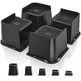 USION Bed Risers 2 inch, 3 inch, 4 inch, 6 inch or 8 inch Heavy Duty ...
