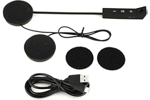 Fydun Motorrad Bluetooth Headset 1 Paar Wasserdicht Wireless Stereo Motorrad BT Headset Headset Lautsprecher Unterstützen Freisprechen Schwarz