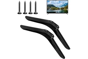 XLTXWD 2 TV Legs, Universal TV Stand Legs, Universal TV Stand Base Replacement TV Leg for 32 Inch TVs, Sturdy Base with Screws for Home Office Gaming Setup
