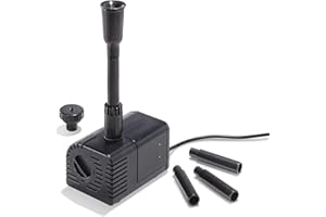 esotec Solar Teichpumpe Siena 900/1500, 12-24V/DC Ersatzpumpe, Sprinklerset, LED Anschluss, universell einsetzbare Einzelpumpe, Ersatzteil, Zubehörpumpe, Erweiterungspumpe, IP68 101758