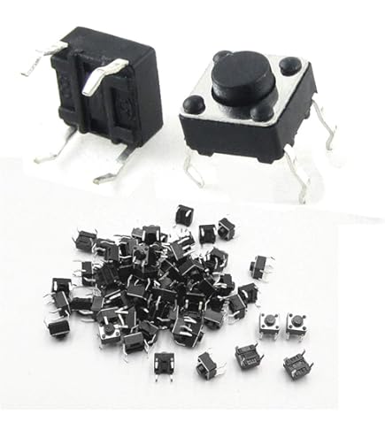 POPESQ® - 5 pièces x IDC 2,54 mm en-tête PCB 6 broches droites #A1940