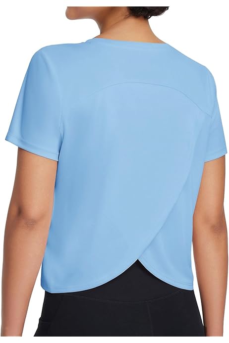 Camicia Sportiva Donna - Top Traspirante Con Schiena In Rete, Perfetta Per Fitness E Yoga - Foto 3