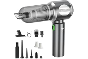ENERYX DESIGNED FOR PERFORM ENERYX Aspirabriciole Senza Fili Potente, Aspirapolvere Portatile per Auto, Casa, Ufficio e Peli Animali Domestici, Motore Brushless e Batteria Ricaricabile con USB-C, Design Leggero e Silenzioso