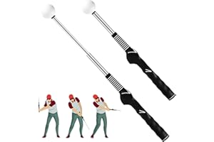 sdhiiolp Retractable Golf Swing Training Aid Golf Grip Training Aid Telescopic Golf Swing Trainer for Indoor Practice Tempo Chipping Hitting Training