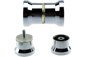 YUANQIAN Lot de 2 de poignées de porte de douche/bain, chromées (Model 1)