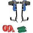 jackfru Tree Climbing Spike Crampons Tree Climbing Spikes, Non-Slip Forest Crampons Tree Climbing Equipment Set, Fall Protection Equipment, Tree Climbing Tool, Hunting Monitoring