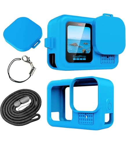 VBESTLIFE Custodia per Obiettivo, 4 Pezzi S M L XL Custodia Portatile in Neoprene Nero Elastico per Assorbimento degli Urti DSLR Custodia per Copriobiettivo per Fotocamera