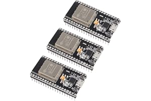 DUBEUYEW SP-Cow ESP32 ESP-32S NodeMCU-32S ESP-WROOM-32 Carte de développement 2,4 GHz WiFi et Bluetooth Dual Cores Microcontrôleur ESP-WROOM-32 Puce pour Arduino NodeMCU (38PIN,3 pcs)
