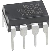 ALLECIN UA741CN General Purpose Single Operational Amplifier Type UA741 Operational Amplifiers IC Op Amp DIP-8 8 Pin (Pack of