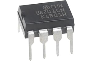ALLECIN UA741CN UA741 Single Om Amp DIP-8 Single Operational Amplifier 8-Pin (Pack of 20pcs)