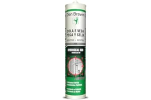 Den Braven 30618855 Gris HYBRISEAL 500 EC1, Mastic Colle polymère Hybride pour collages élastiques et Joints à Faible Mouvement, Cartouche de 300ml