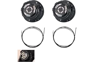 BIBITI 2 Pieza Cierre Boa,Cordones Elasticos Zapatillas Deporte Cordones Automáticos con Cierre Giratorio de Rosca,Cordón Bloqueo Negro sin Atar Atacadores Elasticos no Requiere Instalación,para Adultos