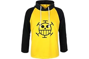 CoolChange Haut à Capuche Trafalgar Law | Sweat à Manches Longues dans Le Style de l'Équipage du Heart | Taille: M