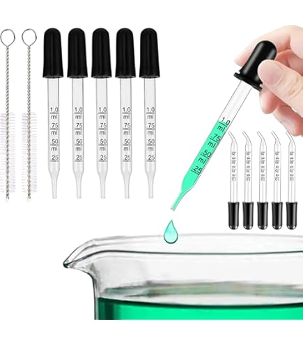 3ml Mini Pipettenflasche Aus Braunglas, Pipette Schwarz