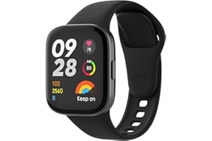 MoKo Watch Strap Compatible with Redmi Watch 3, Quick Release Soft Silicone Watch Band Replacement Sport Wristband