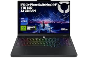 Lenovo Legion Pro 5 Gen10– Portátil Gaming IA 16" WQXGA (Intel Core i9-14900HX, NVIDIA GeForce RTX 5070, 32GB RAM, 1TB SSD, 240Hz, WiFi 6, Sin Sistema Operativo) QWERTY RGB 24 Zonas Español – Negro