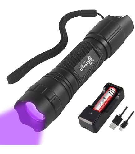 UniqueFire 501B-Pro UV-Taschenlampe – 10 W, 395 Nm, Wiederaufladbar, Für Harz, Urindetektion & Mehr, 2 Modi