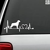 Herzschlag Aufkleber Rottweiler 20cm Sticker Herz Fan Hobby Leidenschaft Liebe für Auto Autoaufkleber