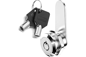 ZiYuya Cerradura tubular de leva con llave igual, cerradura de buzón de cartas, cerradura de armario, cerradura de cajón, cerradura de buzón de correo, cerradura de tocador (16mm)