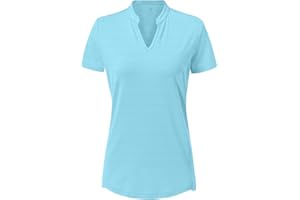 donhobo Damen T-Shirt Kurzarm V-Ausschnitte Laufshirt Sommer Leichte Atmungsaktiv Schnell Trockened Sport Fitness Running Yoga Tops