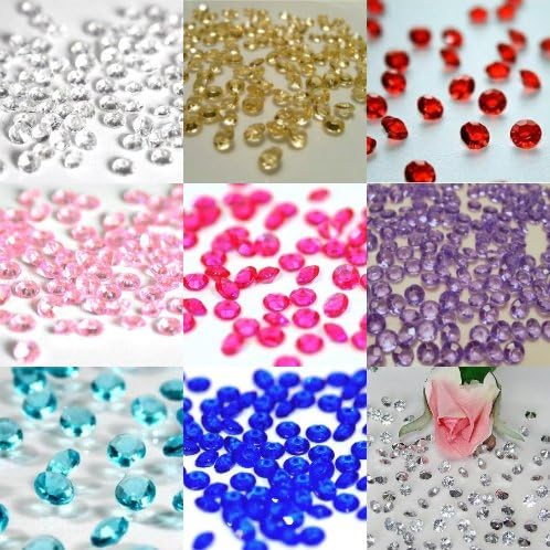 5000 Diamond Scatter Crystals Wedding Table Decoration by Wedding Bliss – Aqua / Turquoise – Choose From Many colours - For 6-10 tables