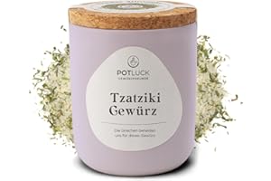 ‎POTLUCK GEWÜRZFREUNDE Potluck Tzatziki Spice Mix Spice Preparation in Ceramic Pot 100 g with Natural Ingredients