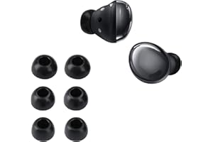 kwmobile 6 wymiennych końcówek dousznych kompatybilnych z Samsung Galaxy Buds 2 Pro, silikonowe końcówki do słuchawek, czarne