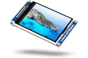 LUCKFOX 2.4-inch 65K Color LCD Display Module, Waveshare 240(V) x 320(H) RGB Resolution TFT Screen, 3.3V/5V, SPI Interface Communication, Compatible with Raspberry Pi/VisionFive2/STM32